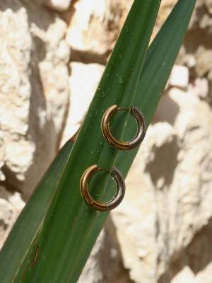 Silver/Gold Hoops