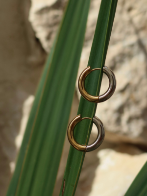 Silver/Gold Hoops